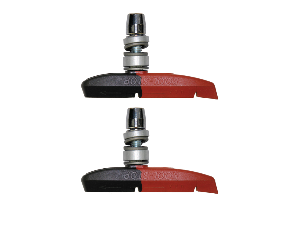 Kool Stop Supra 2 Dual Compound- Bremsesko Til V-bremser MTB - Aluminiums Fælge - Cykelstellet 3 Kool Stop Supra 2 Dual Compound- Bremsesko Til V-bremser MTB - Aluminiums Fælge - Cykelstellet