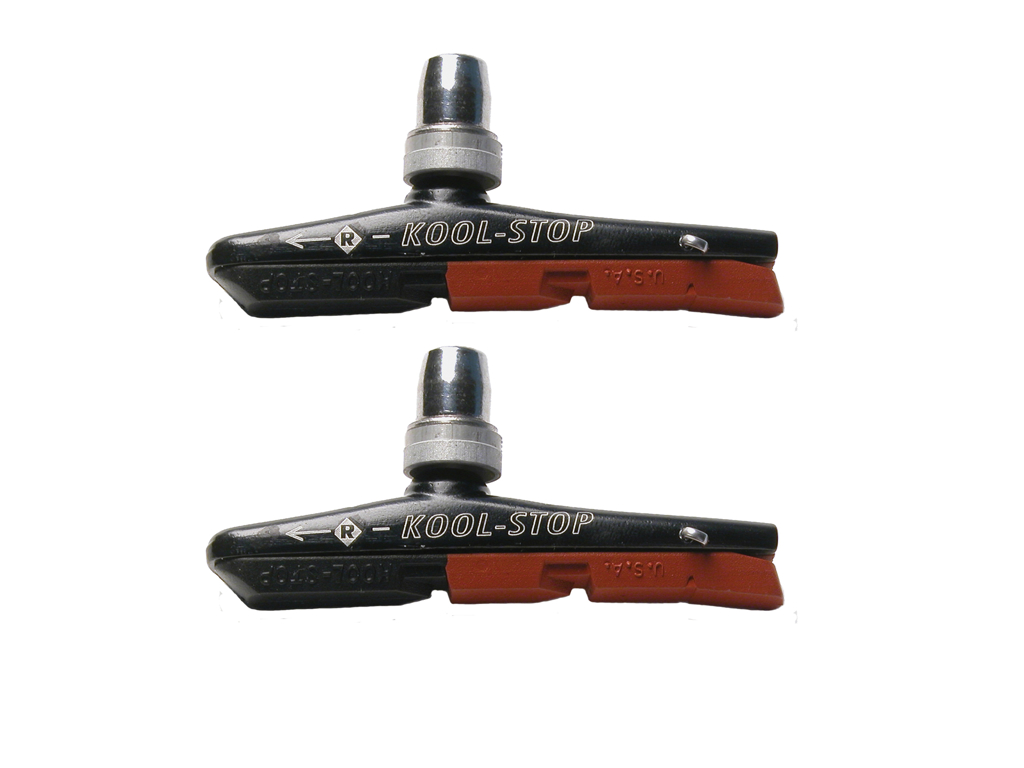 Kool Stop V-Type Dual Compound - Bremsesko V-Bremse MTB- Aluminiums Fælge - Cykelstellet 3 Kool Stop V-Type Dual Compound - Bremsesko V-Bremse MTB- Aluminiums Fælge - Cykelstellet