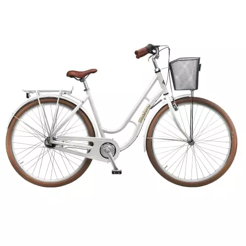 Dame Cykler Mustang Dagmar 28" Damecykel Med 7 Gear - Pearl White - Cykelstellet 2 Dame Cykler Mustang Dagmar 28" Damecykel Med 7 Gear - Pearl White - Cykelstellet