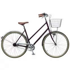 Dame Cykler Mustang Vintage Classic 28" Damecykel Med 7 Gear - Dark Grape - Cykelstellet